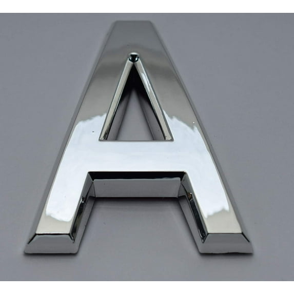 1 PCS - Apartment Number Sign/Mailbox Number Sign, Door Number Sign. Letter A (Silver,3D, Size 2.75 x 1.75, Comes with Double Sided Tape)- The Maple line