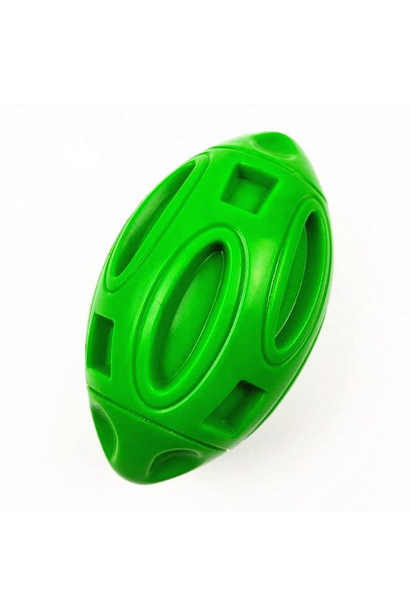 1 PCS Audible rubber football dog toy ball High quality bite resistant Squeaky dog ball Nibble Bite ball