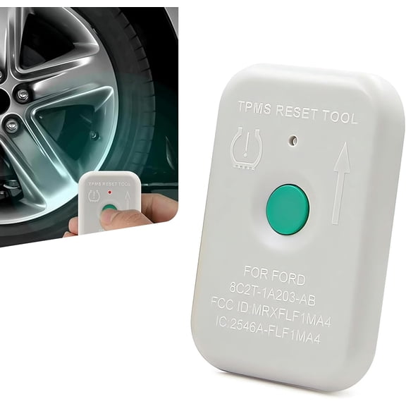 1 PCS Automotive Tire Pressure Resetter, TPMS Reset Sensor Fault Diagnosis Programming Training Tool, OEM Part Number 8C2T-1A203-AB, Compatible with Ford Lincoln and Mazda Series Models (White)