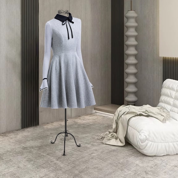 1 PCS Black 147cm/58in Height Model Display Stand, Mannequin Dress Form Display Stand, FemaleDress Form Stand for Sewing Display