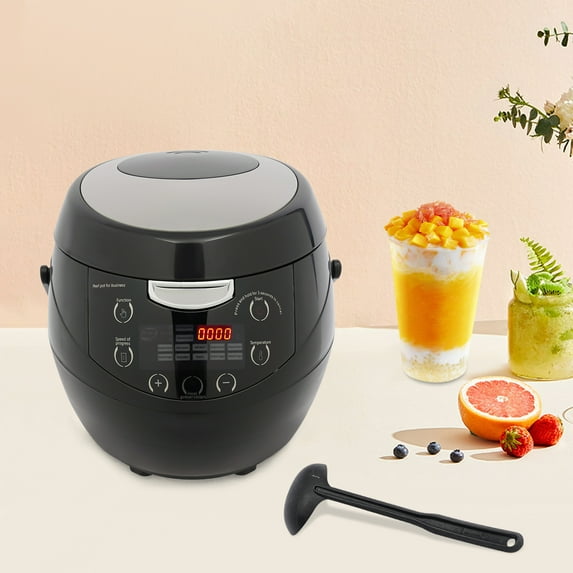 1 PCS Black Boba Maker Machine, 6L/1.59gal Commercial Pearl Cooker, Pearl Making Machine for Milk Tea