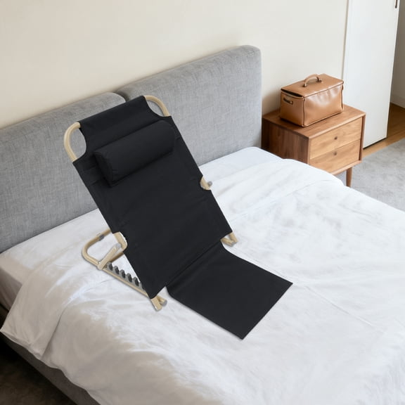 1 PCS Black Lifting Bed Backrest, Portable Folding Adjustable Sit up Back Rest, Multifunction Chair for Bed, Within 150kg/330lbs Load-bearing Capacity