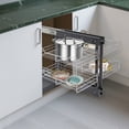 thumbnail image 1 of 1 PCS Black Pull-out Cupboard Organizer, Pull-out Pantry Shelves, Corner Pull-out Organizer, 1 of 11