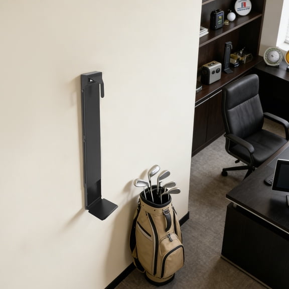 1 PCS Black Wall Mount Golf Bag Holder, Golf Bag Storage Rack, Golf Bag Storage Stand Organizer Rack
