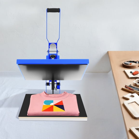 1 PCS Blue Hot Press Machine, Heat Press Machine for T Shirts, Electric Hot Press Machine