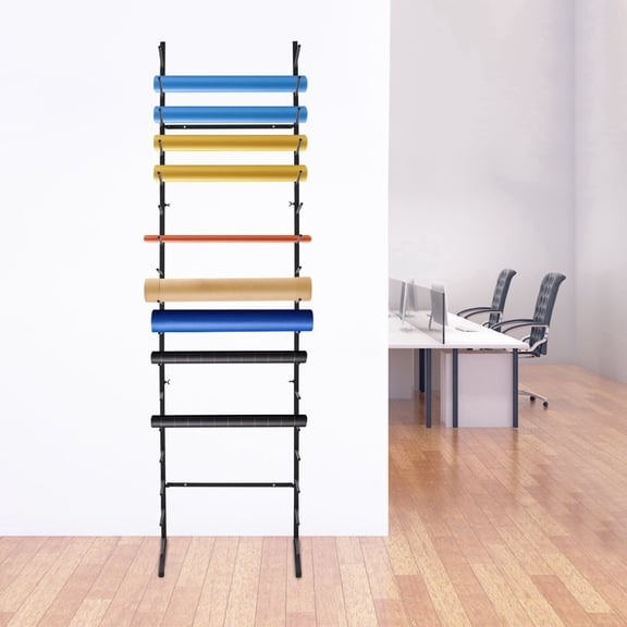 1 PCS Blueprint Roll File Holder 17 Tiers Blueprint Storage Rack, Poster Display Shelf, use in offices, print shops, study rooms, factories, libraries, reading room