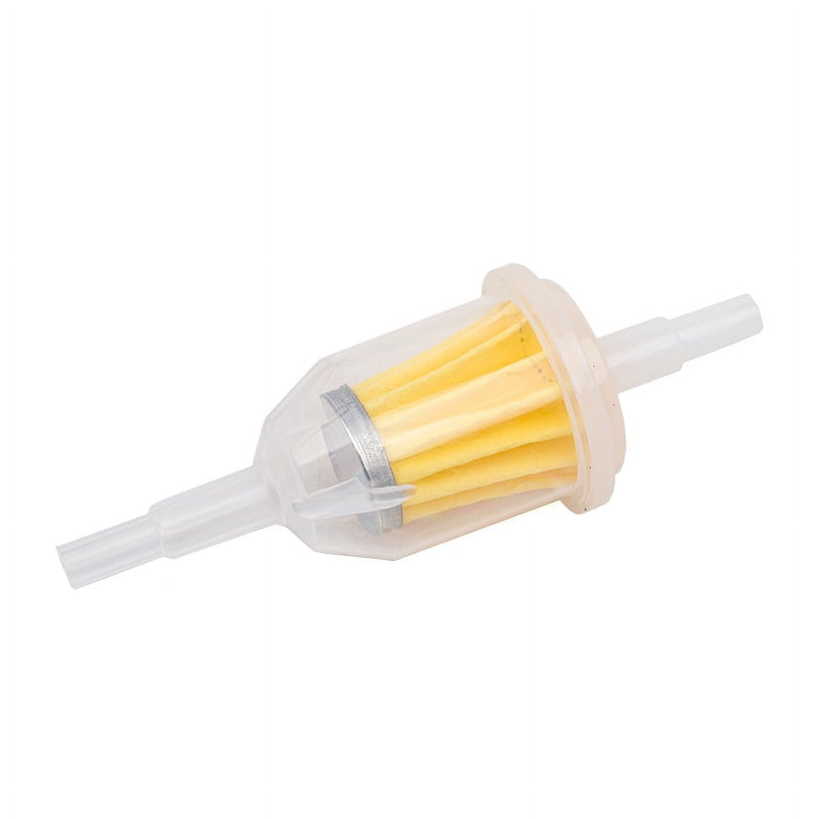 1 PCS Car Oil Filter Cup, Large Bore Inline Fuel Filter, Plastic Material High Temperature Resistant Automobile Filter Tool, Suitable for Most Cars Motorcycles Scooters Dirt Bikes (Yellow)