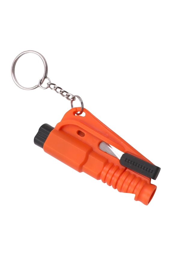 1 PCS Car Window Breaker Car Belt Cutter Keychain, Cars Belt Cutter and Glass Breakers with Survival Whistle, Emergency Escape Tool, Window Break Applicable 9 Color
