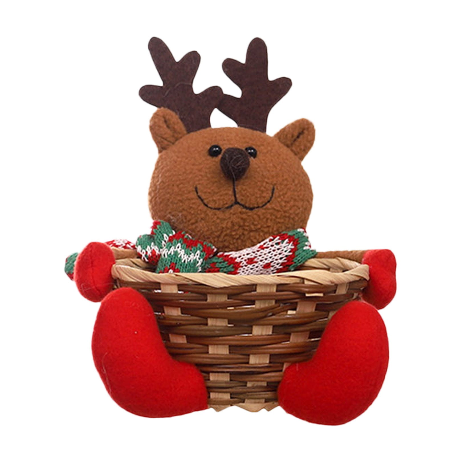 1 PCS Christmas Candy Basket 1PCS Merry Christmas Candy Storage Basket