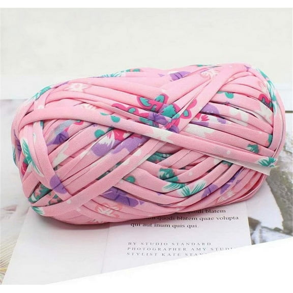 1 PCS Colorful T-Shirt Yarn Knitting Yarn Fabric Crochet Cloth for DIY Knitted Fabric Art
