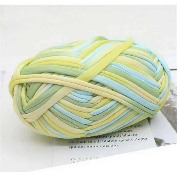 1 PCS Colorful T-Shirt Yarn Knitting Yarn Fabric Crochet Cloth for DIY Knitted Fabric Art
