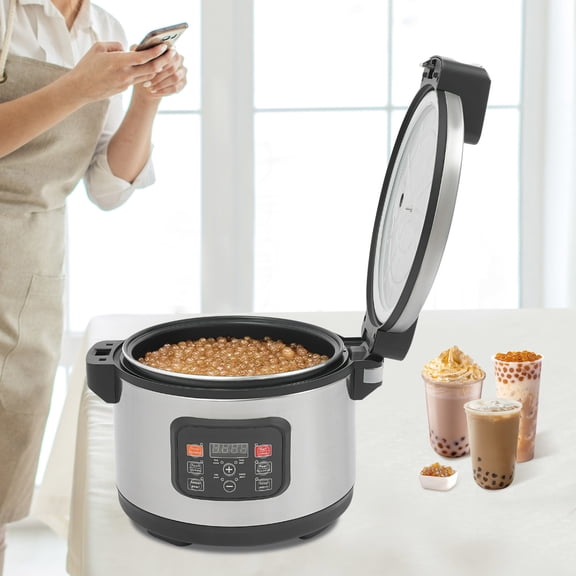 1 PCS Commercial Pearl Cooker, Automatic Pearl Maker, 12L/3.17Gal Bubble Tea Cooker