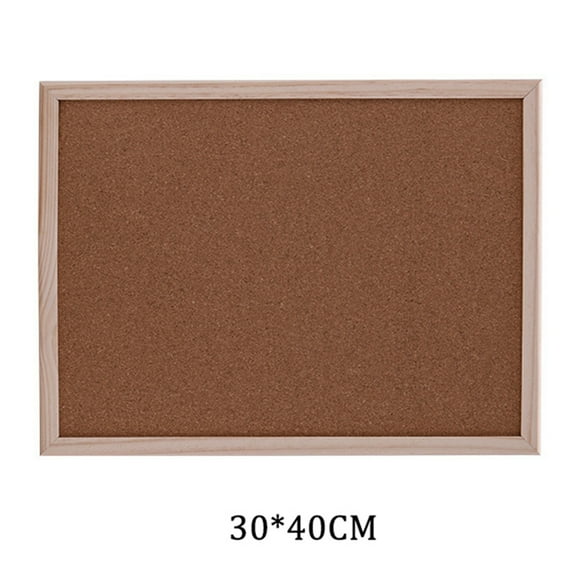 1 PCS Cork Board Pin Board, Cork Boards for Walls with Frame, Decorative Black Bulletin Board for Office, School & Home