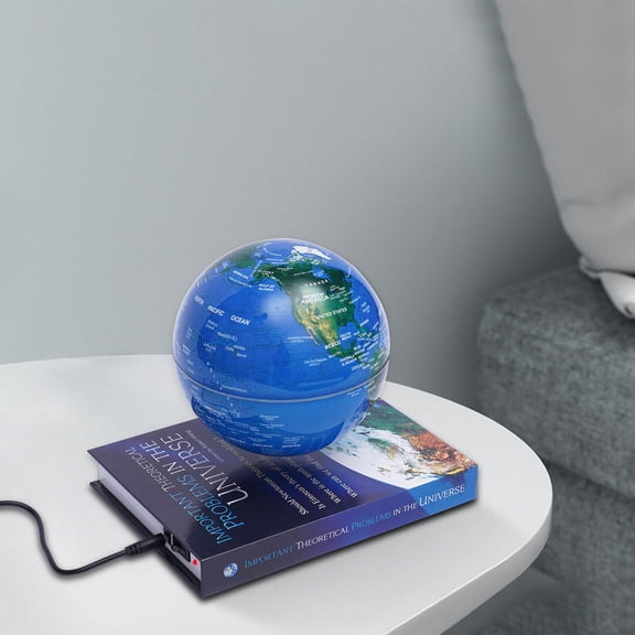 1 PCS  Dark Blue  Magnetic Levitating Globe LED RGB Levitation Floating Geographic Globe Deco Gift, Voltage: 100-240V