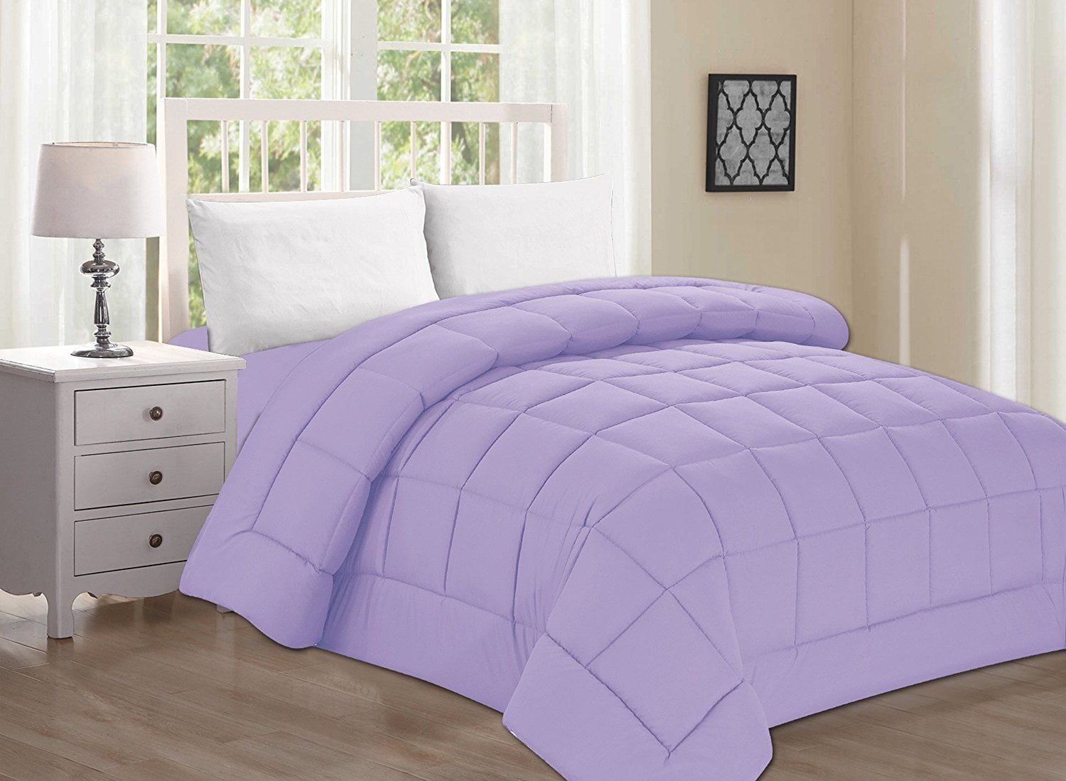 1 PCS Down Alternative Double Filled Comforter Twin/Twin XL , Lilac