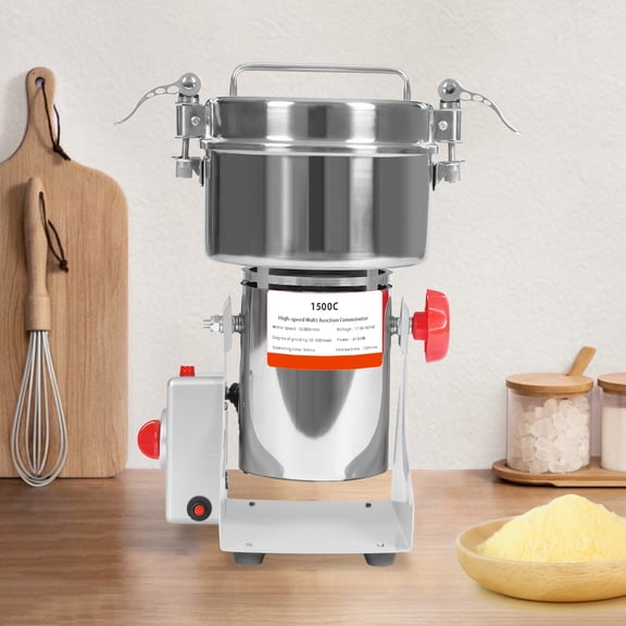 1 PCS Electric Grain Grinder, Electric Grain Grinding Machine, High Speed Multi-function Grain Grinder 4100W, 110V 60HZ