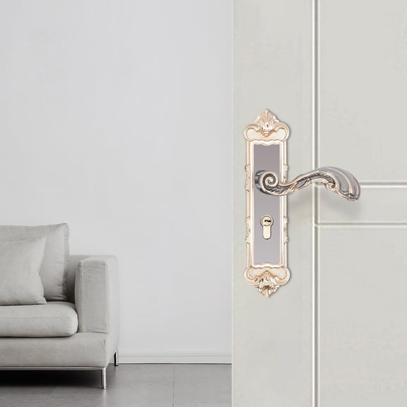 1 PCS European Style Door Lock, Door Lock With Handles, Door Lock with Keys for solid wood doors, steel-wood doors, composite doors