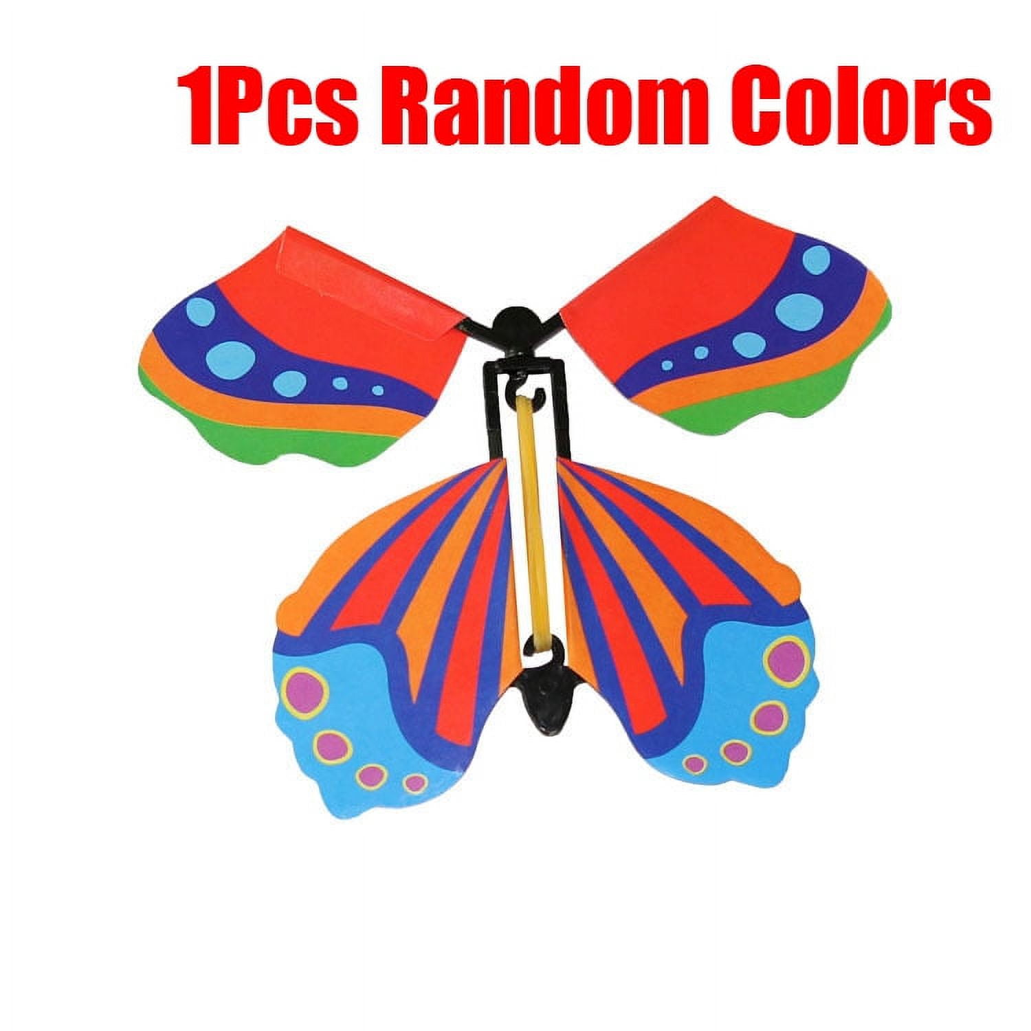 1 PCS Fairy Flying Butterfly,Flying Butterfly Rubber Band Powered Wind