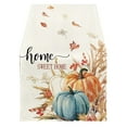 1 PCS Fall Table Runner Watercolor Pumpkin Autumn Thanksgiving Table