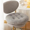 thumbnail image 1 of 1 PCS Fleece Chair Cushion Soft Warm Fuzzy Plush Chair Pads Washable Stool Cushion for Indoor Dining Room and Kitchen Chairs, 1 of 11