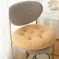 thumbnail image 1 of 1 PCS Fleece Chair Cushion Soft Warm Fuzzy Plush Chair Pads Washable Stool Cushion for Indoor Dining Room and Kitchen Chairs, 1 of 11
