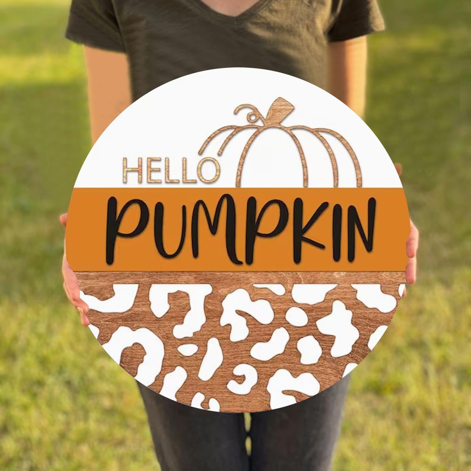 1 PCS Front Door Hanging Sign Plaque Fall Door Porch Sign