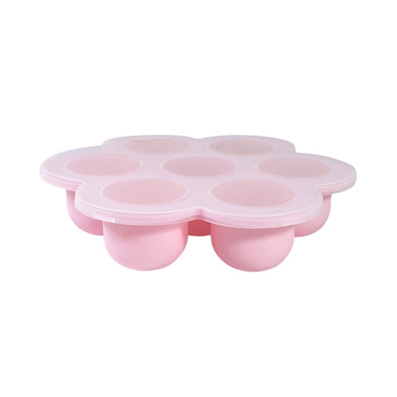 1 PCS Frozen Dog Food Mold Small with Lid, Silicone Pet Ice Tray Mold for Freezing Homemade Pet Food and Purees, Reusable Freezer Container for Dog Cat Meal Prep, Ice Cube Tray for Drinks