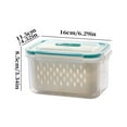 thumbnail image 1 of 1 PCS Fruit Storage Containers for Fridge with Removable Colander, Airtight Food Storage Container, Dishwasher Safe Produce Saver Container for Refrigerator, Keep Berry Fruit Vegetable Fresh Longer, 1 of 8