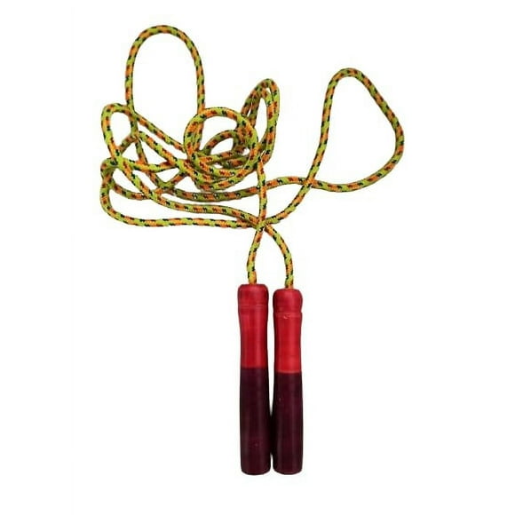 1 PCS GYM WEAR SKIPPING ROPE MULTI COLOR SUPER LIGHT JUMPING WOODEN HEALTH CARE