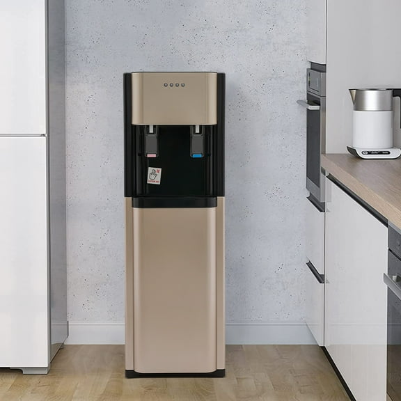 Floor Standing Gold Water Dispenser Home Office Drinking Machine Bottom Loading 20L/5.28 Gallon