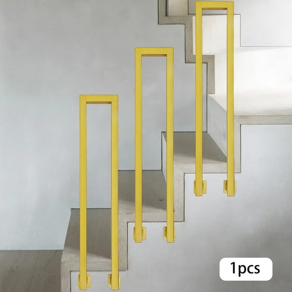 1 PCS Gold Side Mount Stair Railing,  n-shaped Hand Rail Guardrail, Decorative Railing, Max. Load-bearing Capacity: About 90.72kg/200lbs