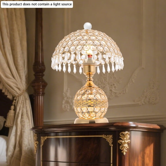 Modern Table Lamp Table Light Crystal Luxury Decorative 3 Colors Table Lamp 9.84*16.92in for Studies, Living Rooms, Dining Rooms