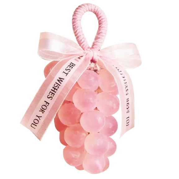 1 PCS Grape Soap,Reusable Handmade DIY Grapes Cluster Shaped Soaps,Grape Soap on a Rope,Decorative Soaps Bars,3.94 inch Exquisite Home Decor Tool for Bathroom And Washing Hands (Pink)