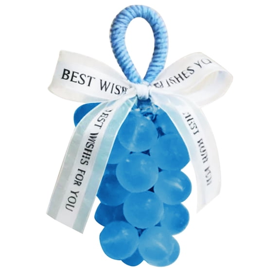1 PCS Grape Soap,Reusable Handmade DIY Grapes Cluster Shaped Soaps,Grape Soap on a Rope,Decorative Soaps Bars,3.94 inch Exquisite Home Decor Tool for Bathroom And Washing Hands (Blue)