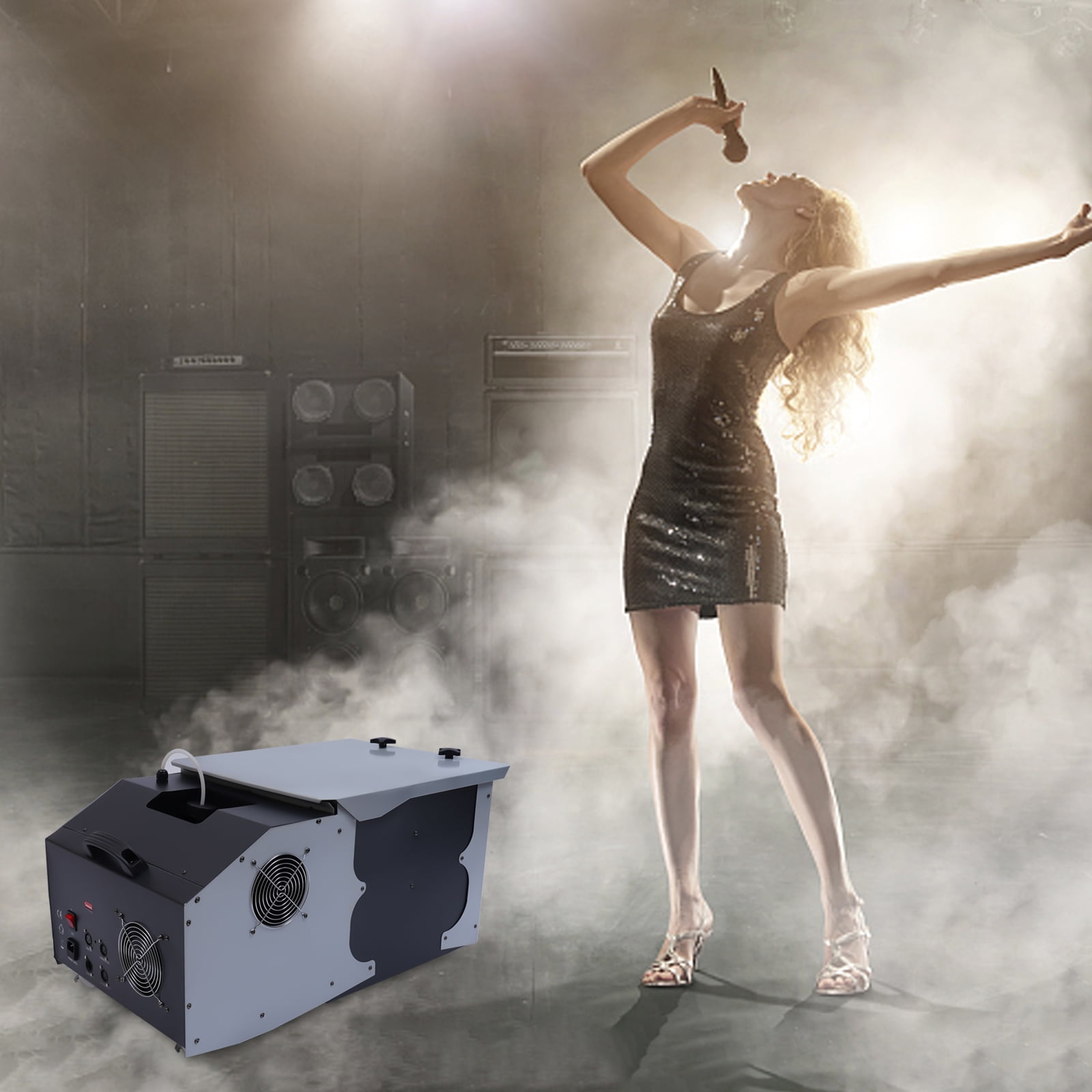 1 PCS Grey  Low-Lying Fog Machine,76*40.5*38cm/29.92*15.94*14.96inch, Voltage: 110V, Power: 1500W