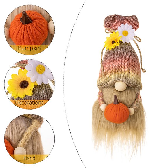 1 PCS Harvest Festival Faceless Doll, Thanksgiving Gnomes Plush Decor, Fall Decorations for Home