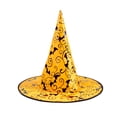 thumbnail image 1 of 1 PCS Hat Glow Witch Hat Party Decoration Spider Web Witch Hat Pumpkin Gold Plated Black Witch Hat Accessories Suitable for Holiday Party Makeup Ball One Size, 1 of 2