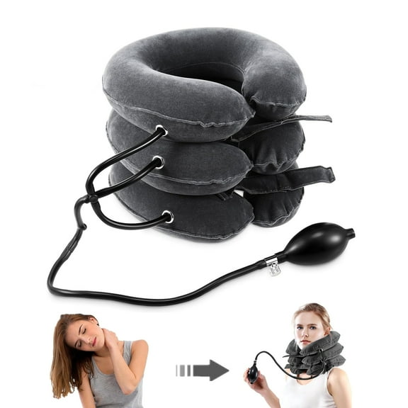 1 PCS Inflatable & Adjustable Neck Stretcher Neck Support Brace, Best Neck Traction Pillow for Home Use Neck Decompression