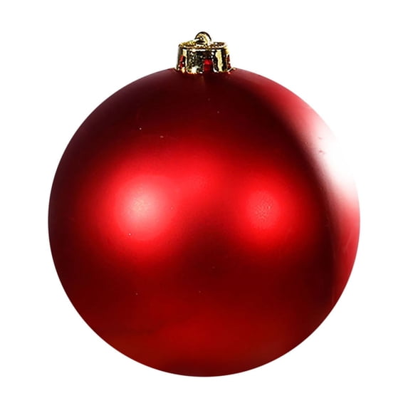 1 PCS Jumbo Matte Plastic Christmas Ball Ornaments 4.72 Inch, for Xmas Tree, Christmas Decorations Shatterproof Gift Set(Red)