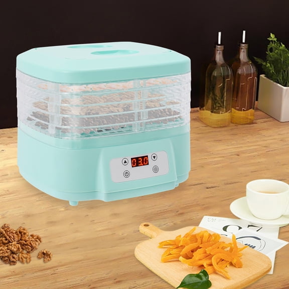 1 PCS Macaron Green Food Dryer Machine, Home Food Dehydrator, 6-tier Food Dehydrator Machine, Power: 200W, Actual Voltage: 110V