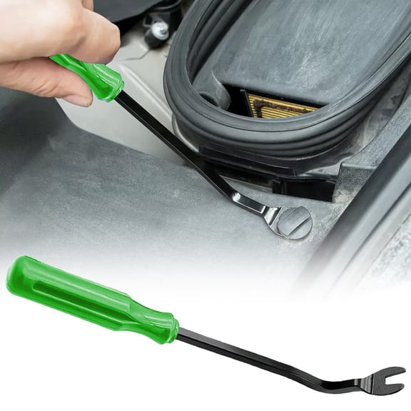 1 PCS Metal Nail Puller,Heavy-Duty Auto Trim Removal Tool,Fastener Car Panel Door Interior Window Tool,Auto Clip Fastener Remover Pry Tool,Professional Clip Puller Rivet Removal Tool (Green)