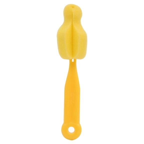 1 PCS Milk Bottle Nipple Brushes,Heavy-Duty Nipple And Tumbler Cleaning Brushes,1.46x5.51 inch Sponge Cleaner Scrubber Tools for Wide Mouth Bottles,Kitchen Sink Use, Travel