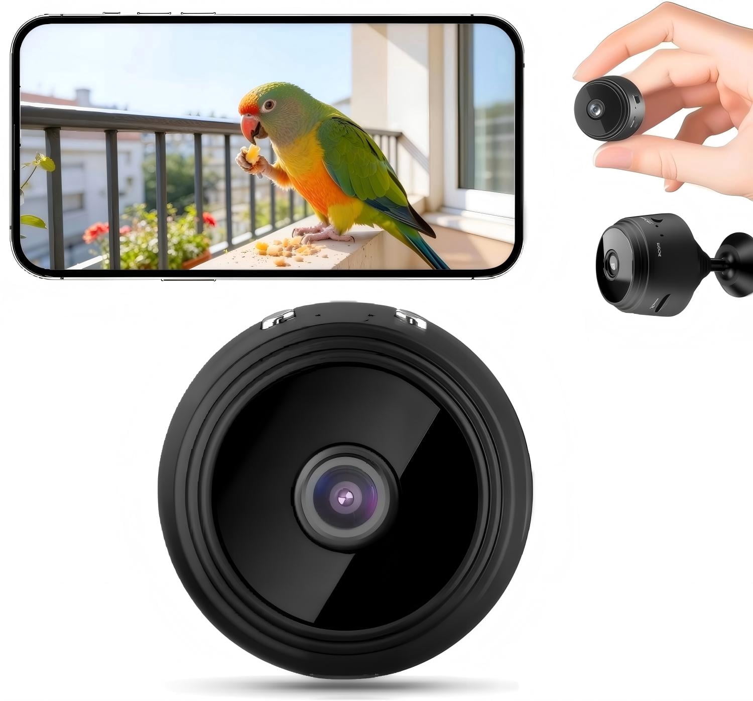 1 PCS Mini Camera , Tiny Security Camera, 2K WiFi Surveillance, Motion ...