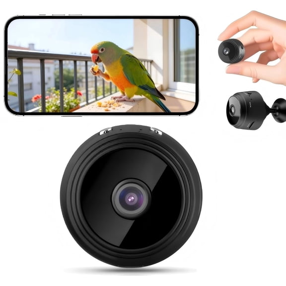 1 PCS Mini Camera , Tiny Security Camera, 2K WiFi Surveillance, Motion Detection, Auto Night Vision For Baby
