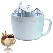1 PCS Mini Electric Ice Cream Maker, Portable Soft Serve Machine for Homemade Yogurt and Sorbet, One-Button Operation Small Kitchen Appliance