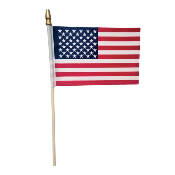 1 PCS Mini Patriotic Handheld Flag - Small Stick Flag for Independence Day, Memorial Day, Parades, and Holiday Party Decorations - Patriotic Party Supplies for Outdoor Events