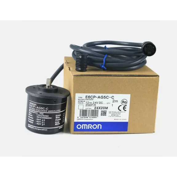 OMRON E6CP-AG5C-C 256P/R 2M Cable Industrial Rotary Encoder for Automation Control