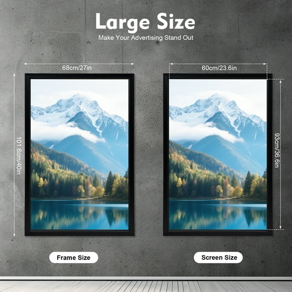 1 PCS NEW LED Backlit Movie Poster Art Picture Frame Light Box Advertising Display