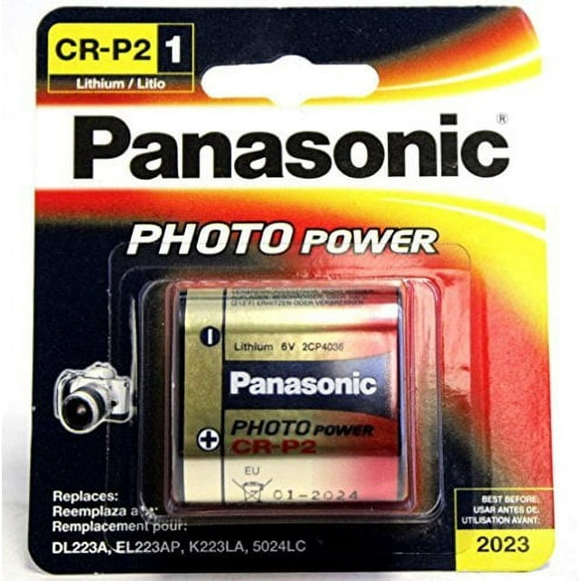1 PCS PANASONIC CRP2 LITHIUM 6V BATTERY PHOTO POWER DL223A EL223AP