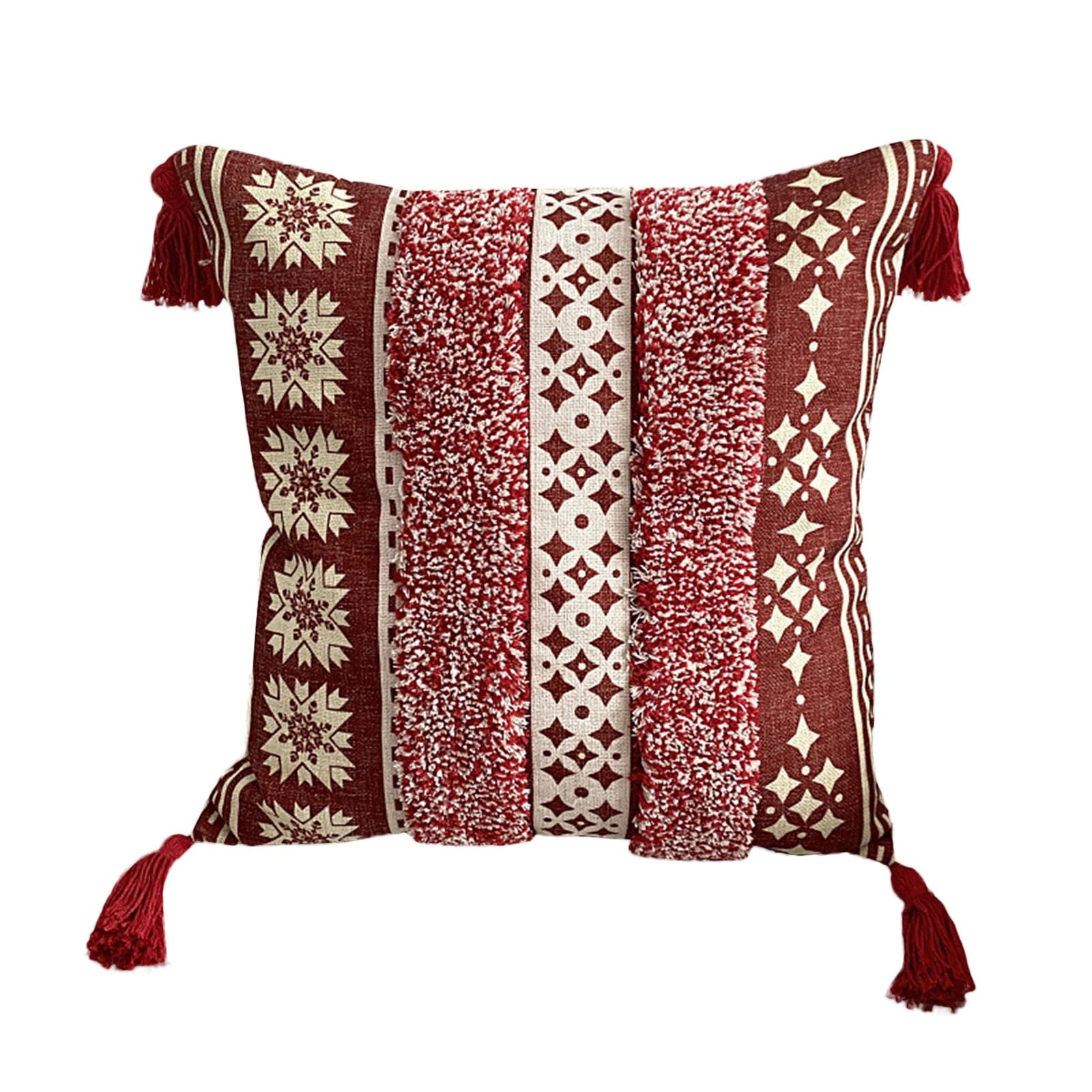 1 PCS Pillowcase And Tassel Pillowcase Household Simple Literary